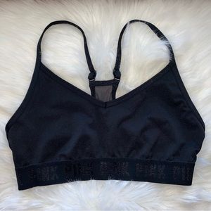 Victoria Secret Pink Sports Bra Color Black Size Medium